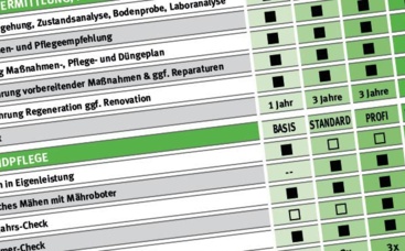 Sportrasenpflegesystem der INTERGREEN AG