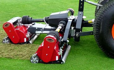 Vertikalschneiden belüftet Rasennarbe